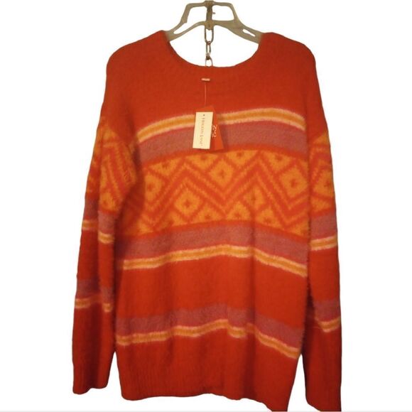 Holiday Time fuzzy acrylic Christmas sweater NWT - Picture 1 of 6